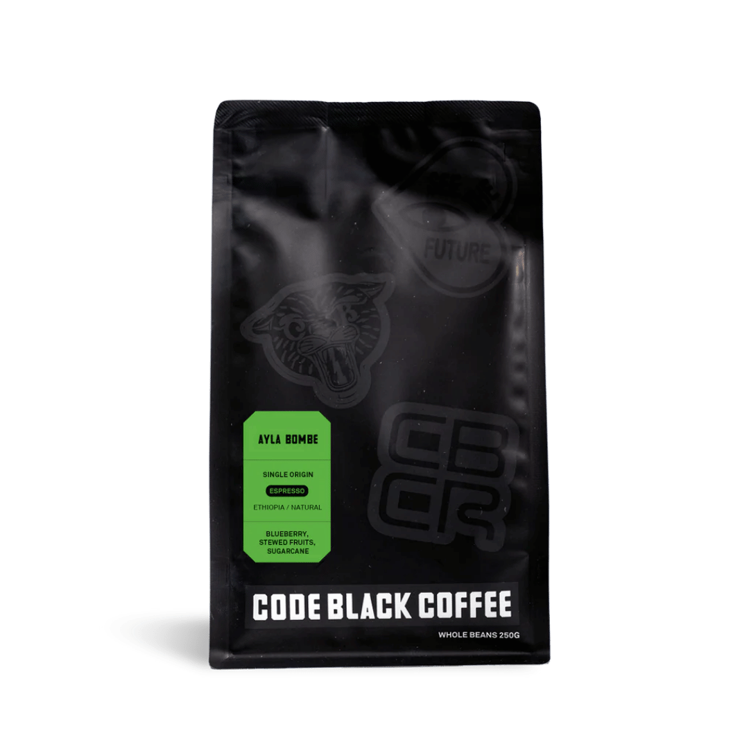 Code Black Coffee Roasters - Ayla Bombe Espresso Roaster Ethiopian Coffee