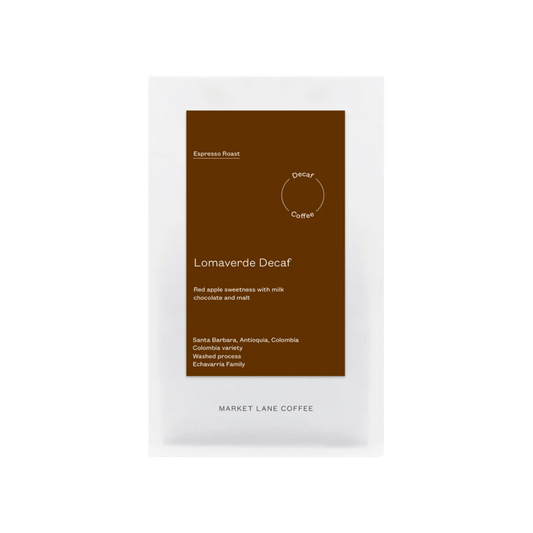 Market Lane Coffee - Lomaverde Decaf Espresso Coffee Colombia