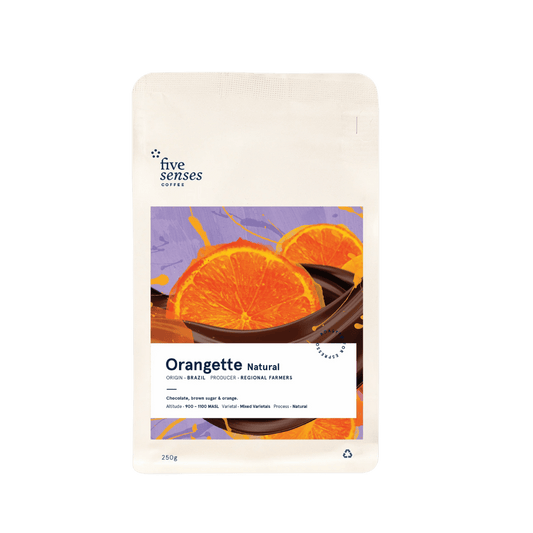 Five Senses Coffee  - Orangette Natural Brazil Espresso Specialty Coffee