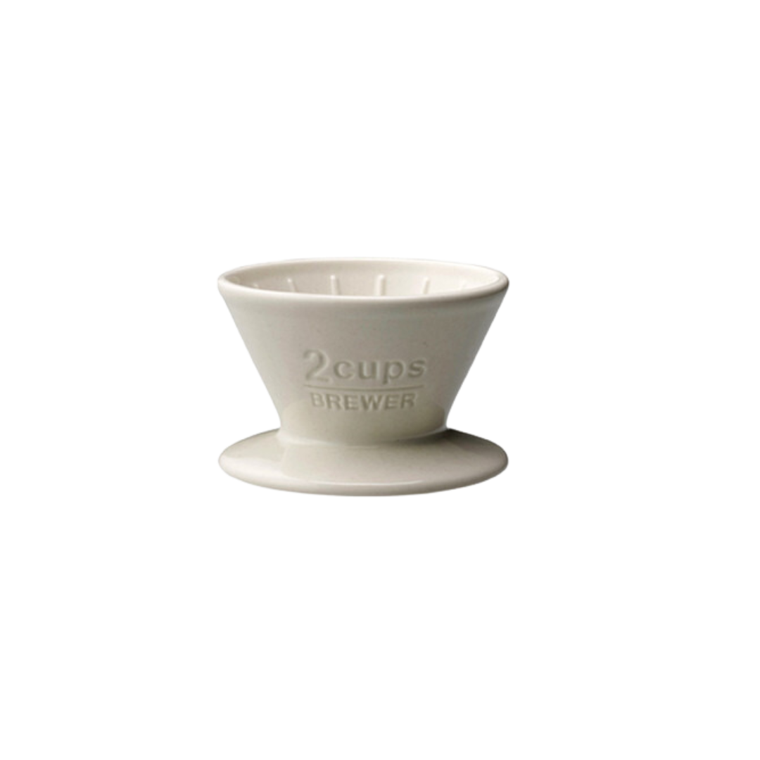 Kinto - Porcelain Brewer 2 Cup White