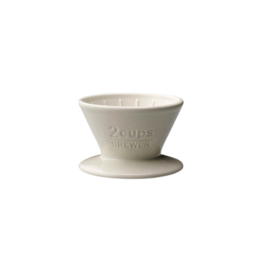 Kinto - Porcelain Brewer 2 Cup White