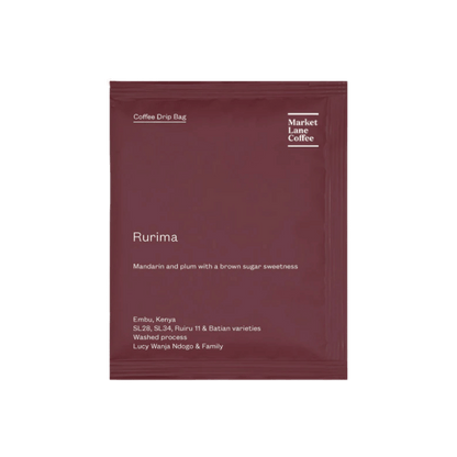 Market Lane Coffee - Rurima Coffee Drip Bags Kenya