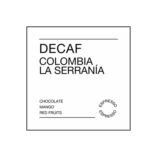 Reuben Hills Decaf La Serrania Espresso Coffee